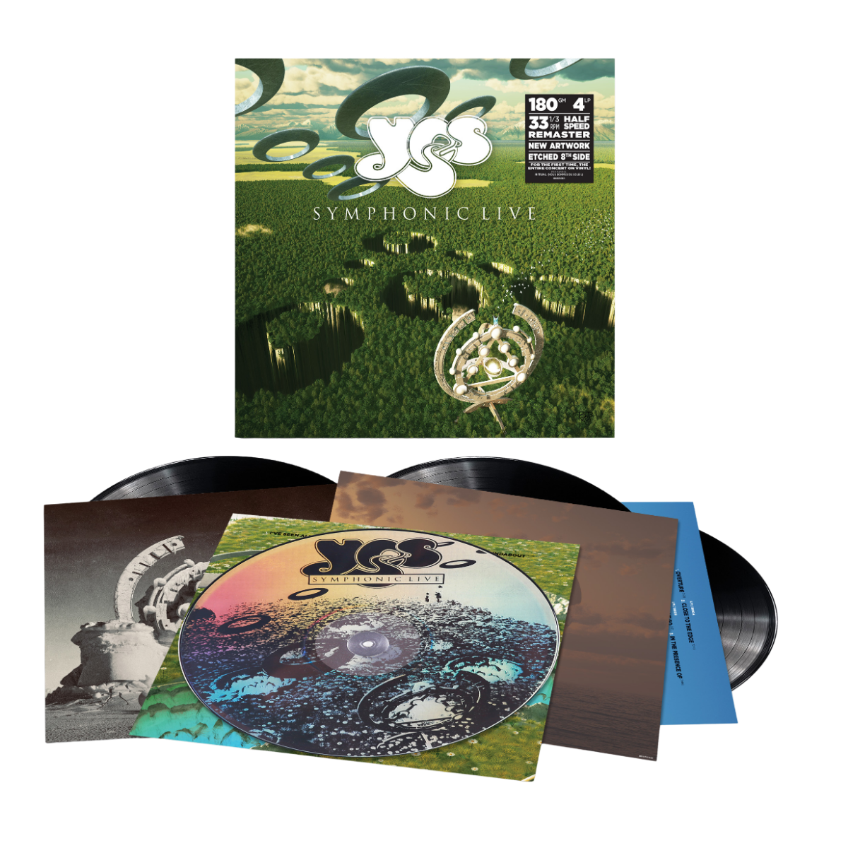 ★YES/SYMPHONIC LIVE★◇イエス◇Music On Vinyl Symphonic Live 4LP – YES