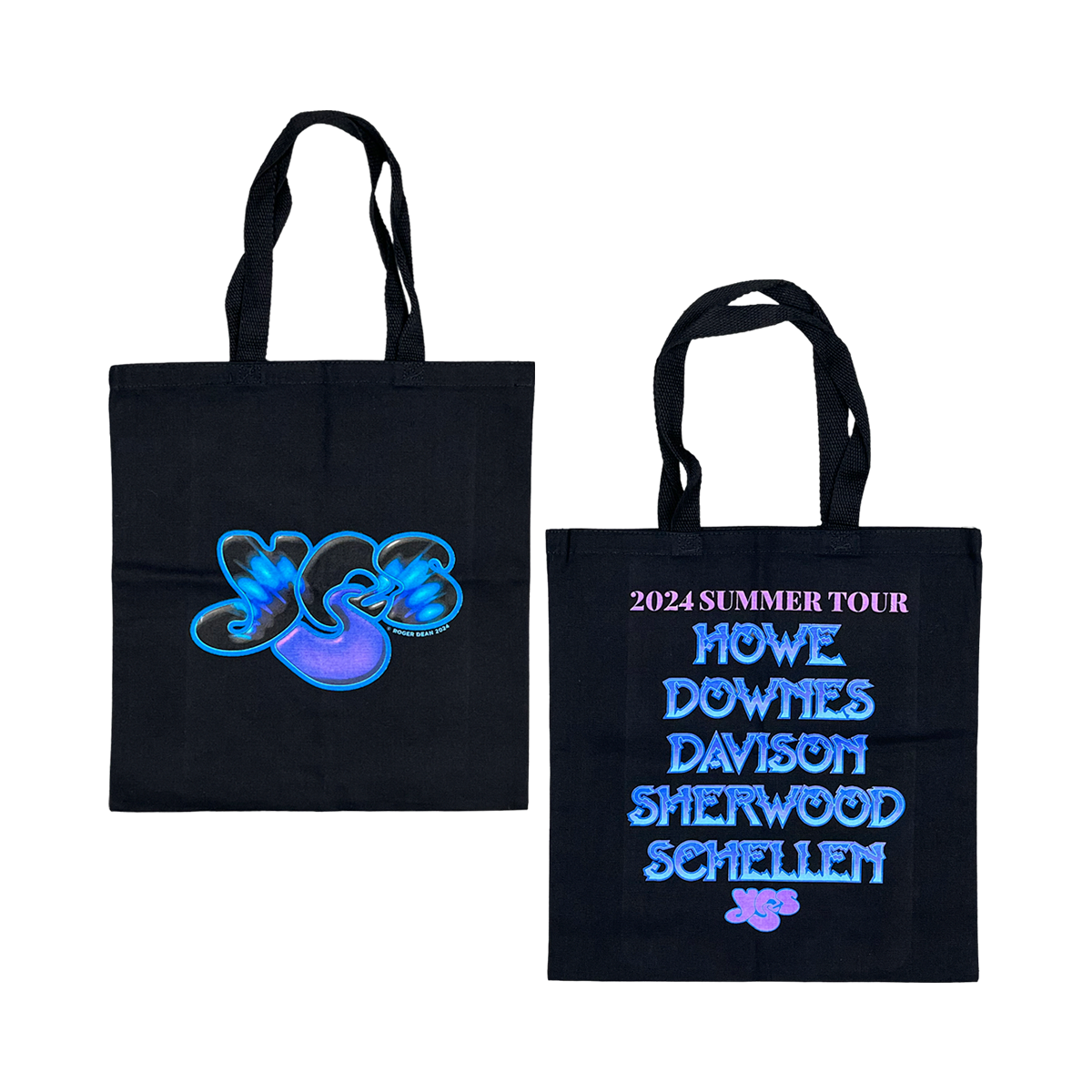 2024 Tour Logo Black Tote Bag