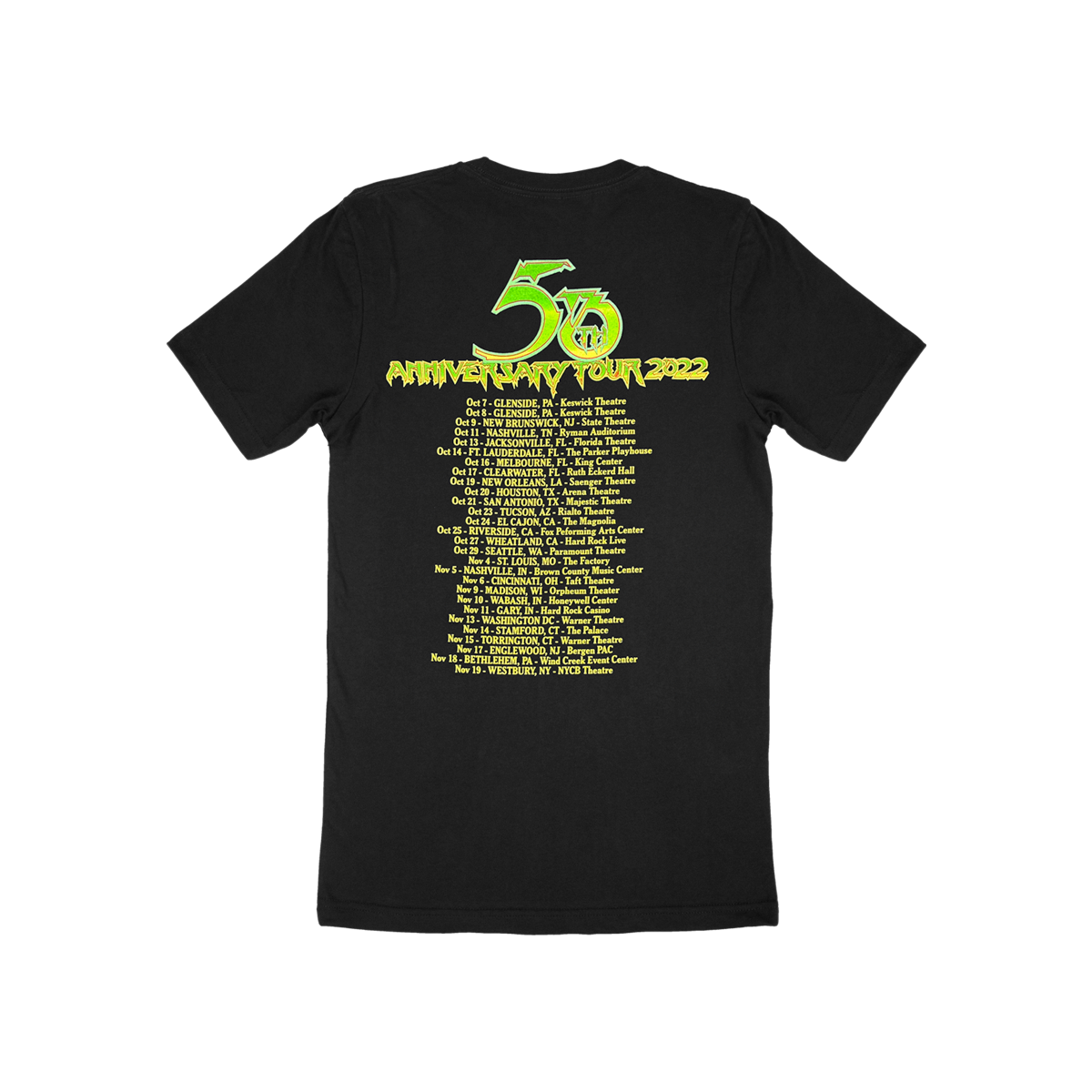 "Close to the Edge" 50th Anniversary US 2022 Tour T-Shirt