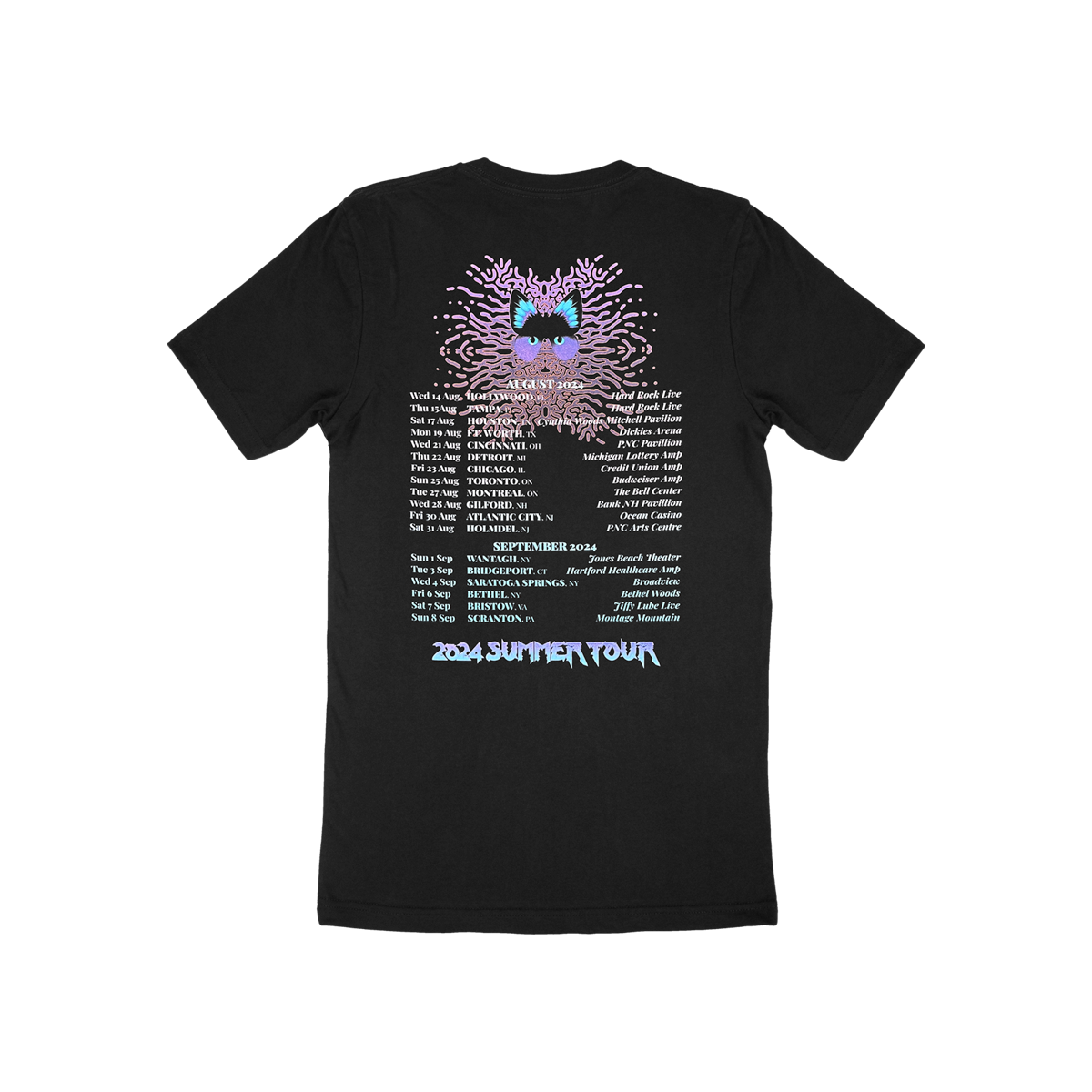 Abstract Logo 2024 Tour Black Tee