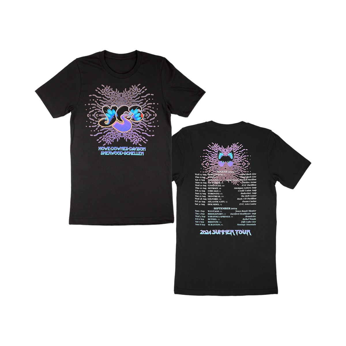 Abstract Logo 2024 Tour Black Tee