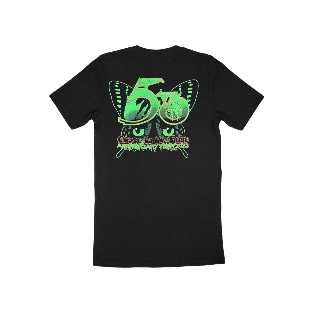 "Close to the Edge" 50th Anniversary Tour Black Butterfly T-Shirt