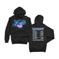 Yes 2024 Summer Tour Dates Logo Hoodie - Black