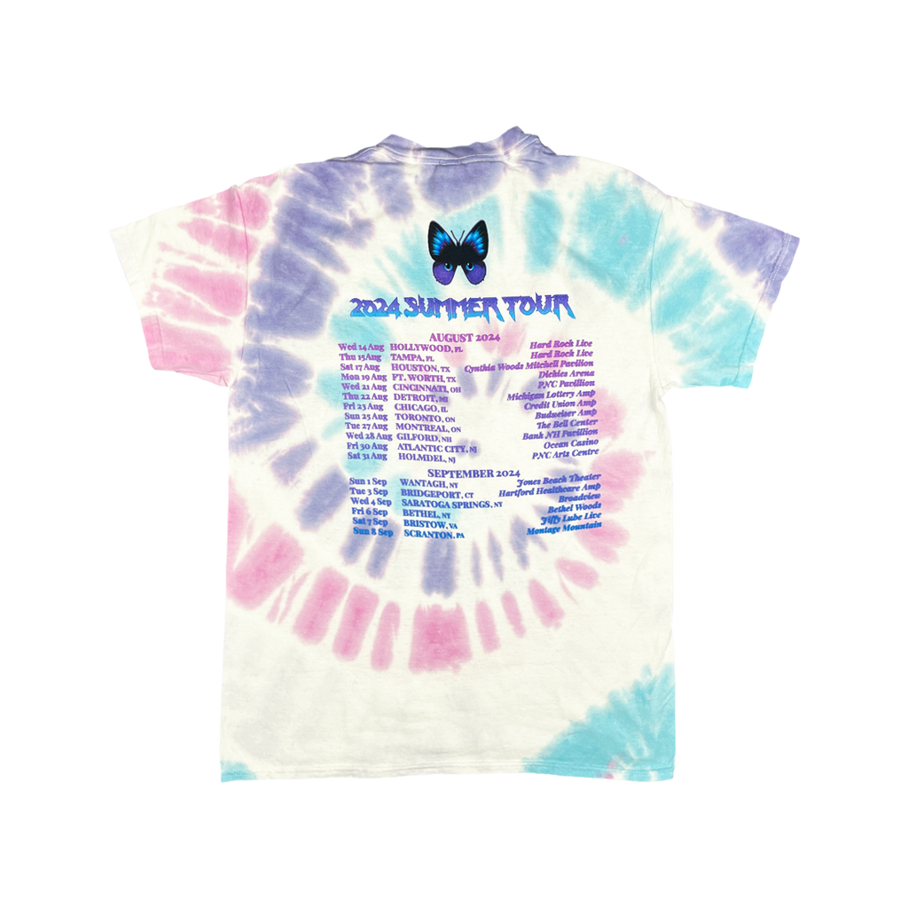 Acadia Tie Dye Butterfly Tour Tee