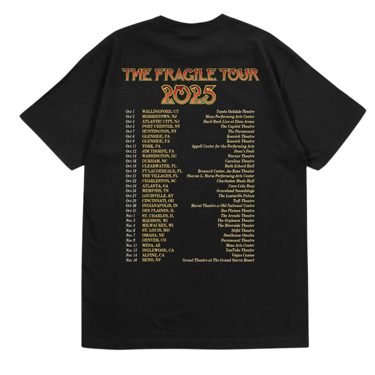 Fragile 2025 Tour Tee